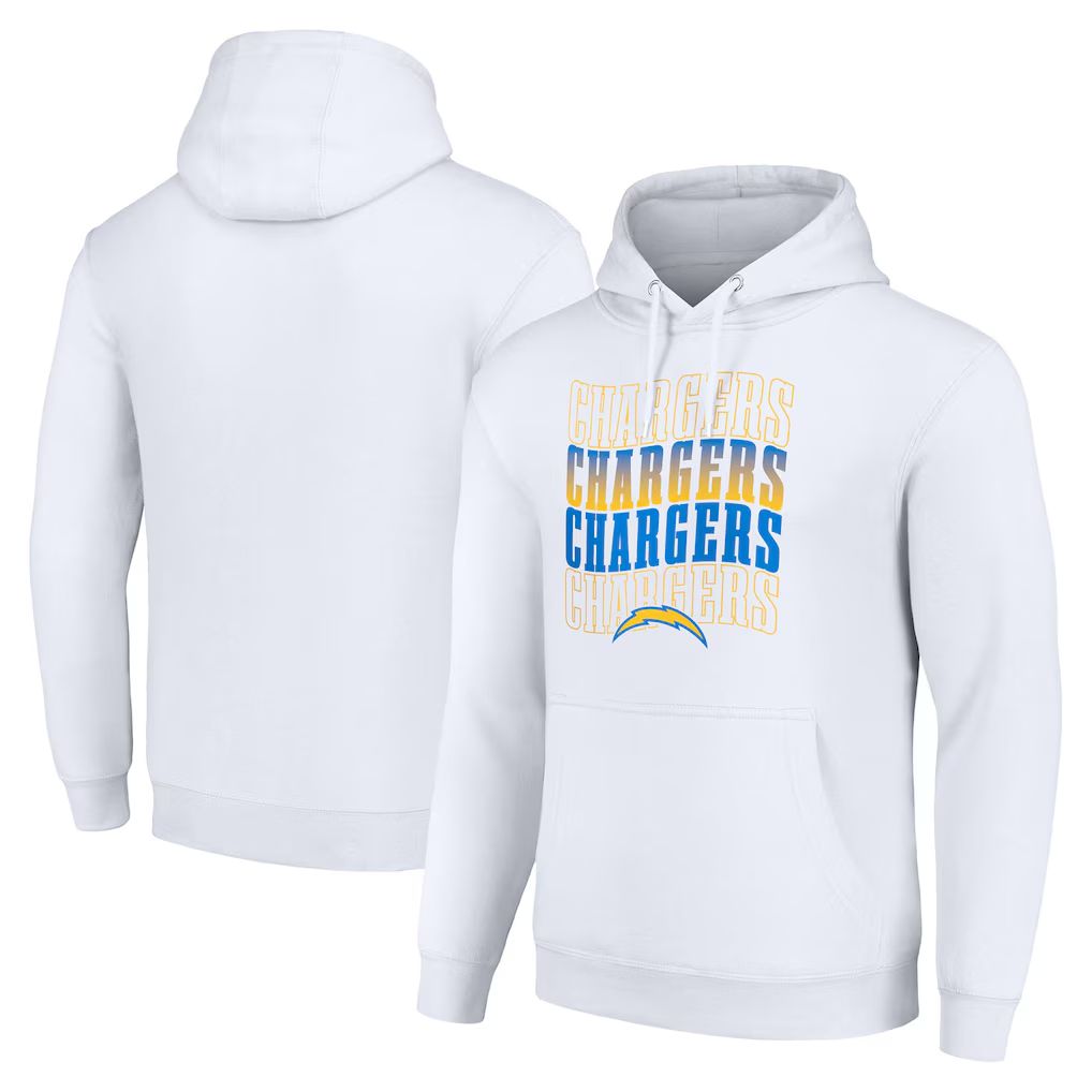 Men 2026 NFL Los Angeles Chargers White Hoodie hooded style 02->los angeles chargers->NFL Jersey